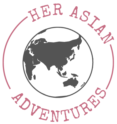 Her Asia adventure Logo. Travel guides & inspiration