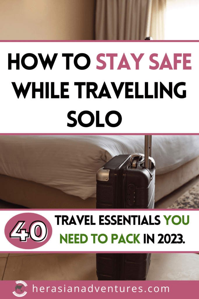 Travel safety items for women. Safety products. Travel safety gear. Travel essentials. Travel packing list. Packing checklist. How to stay safe while travelling solo. Solo travel. Solo female travel. Solo female trip. Solo female traveller. Solo trip. Solo adventures. travel safety gear. travel safety gadgets. solo female travel essentials. solo travel packing list female. Travel safety items. Safety items for solo female travelers. Solo travel safety items. travel safety products. 