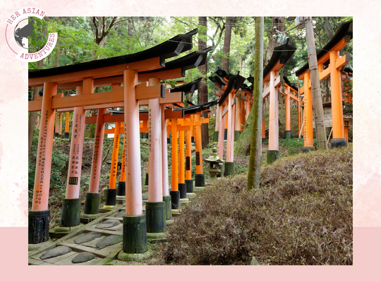 her asian adventure, Japan in the fall top destinations. 1