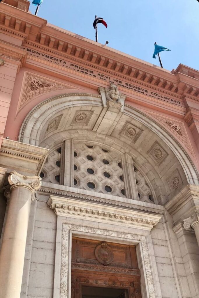 Entrance of the Egyptian Museum in Cairo — do you tip museum staff or tour guides in Egypt? This Egypt travel guide offers practical advice on tipping in Cairo and across Egypt.